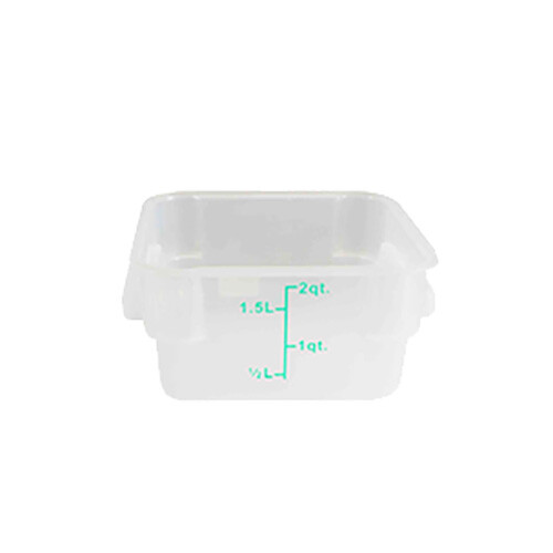 Thunder Group PLSFT002TL 2 Quart Square Food Storage Container - Translucent