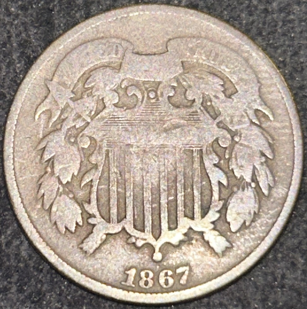 1867 Two Cent Coin