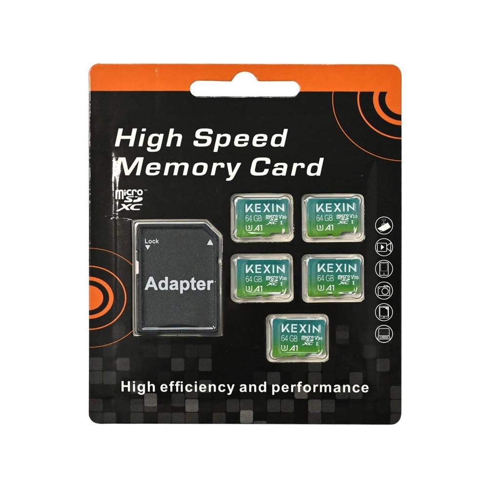 Micro SD Card 64GB 5 Pack microSDXC Memory Card Class 10 Micro SD Card High S...