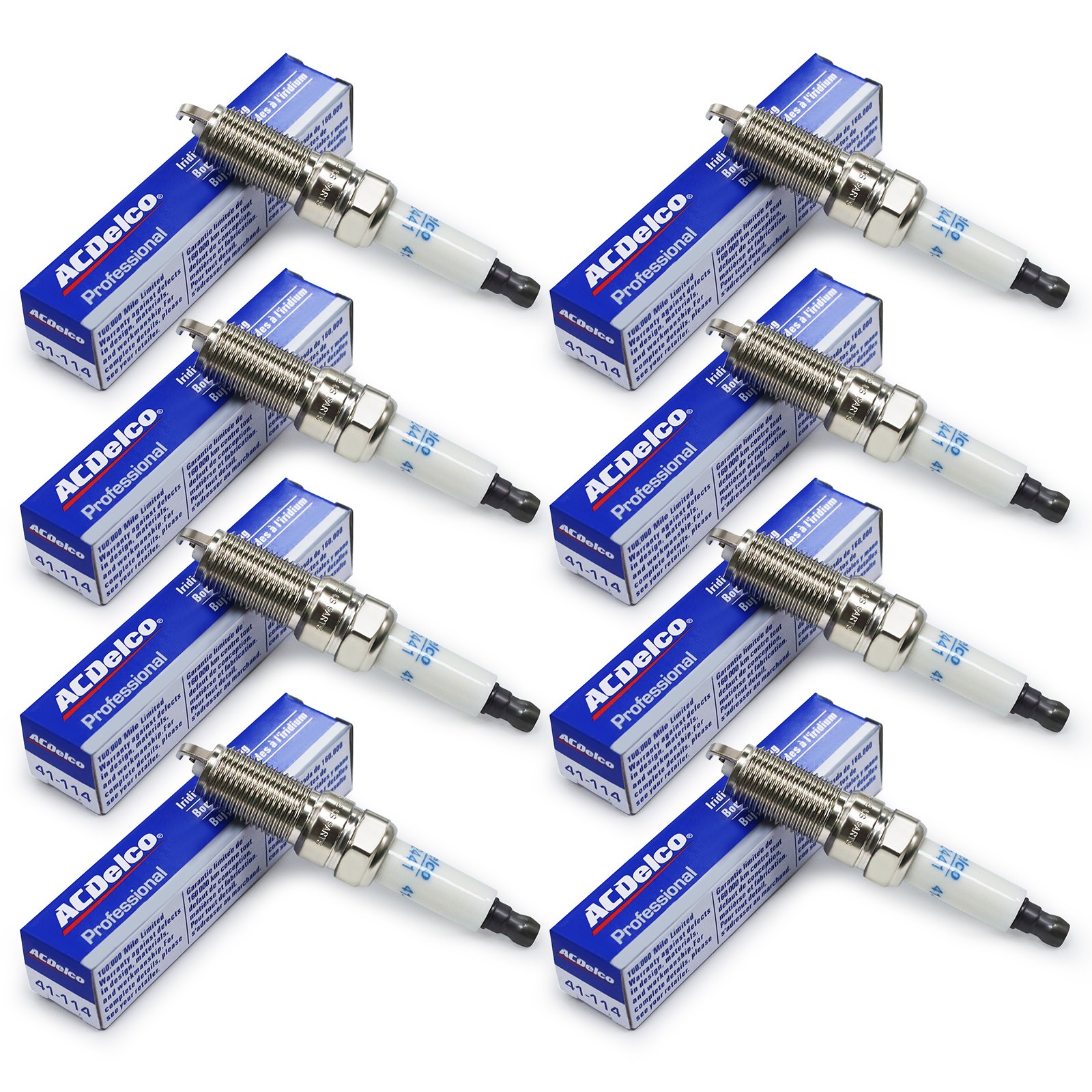 8set 41-114 Iridium Spark Plugs ACDELCO 12622441 Fit. for Cadillac Chevrolet GMC