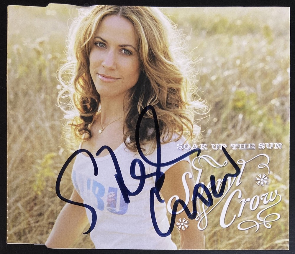 SHERYL CROW Autographed Signed Soak Up The Sun 2002 CD Single