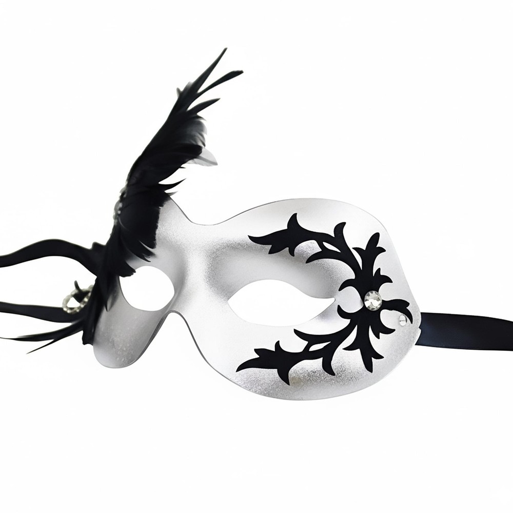 Danica Silver Mask Costume Accessory