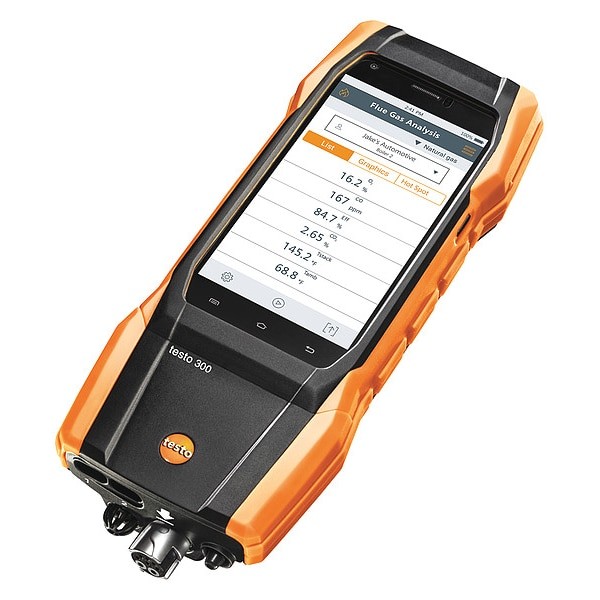 Testo 0564 3002 82 Combustion Analyzer, Digital Electronic, Oxygen