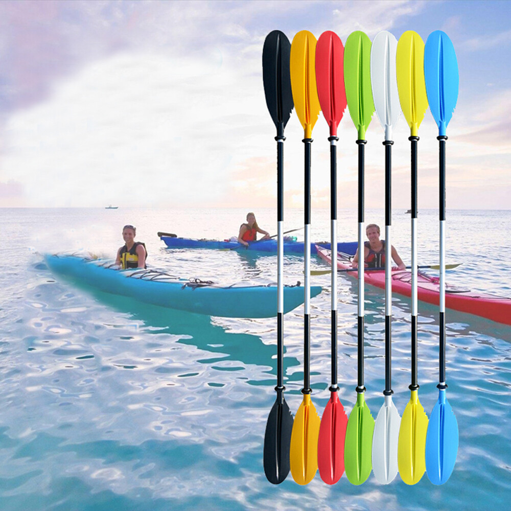 Double-Ended Kayak Paddle 220cm Detachable Lightweight Aluminum Canoe Afloat Oar