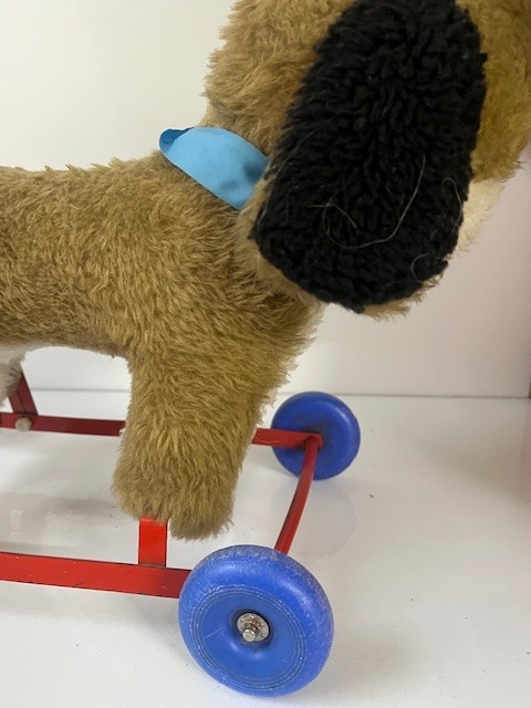 Vintage Push Along Dog