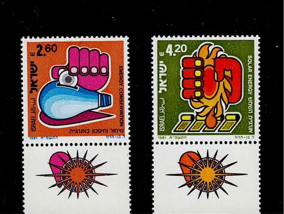 Israel Scott #774-75, Tab Singles 1981 Complete Set FVF MNH