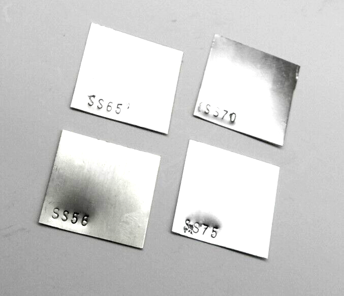 4 Pieces Silver Solder Sheet Assorted Pack 1Dwt @ X-Soft, Easy Soft, Medium Hard
