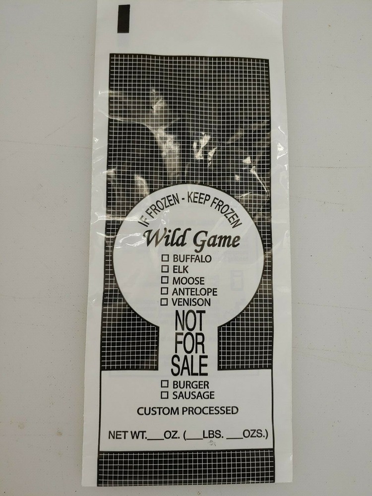 Poly Meat Bag - Wild Game 1lb Bags