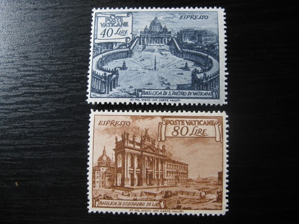 VATICAN Sc. #E11-E12 scarce mint stamp set! SCV $45.00