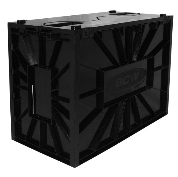BCW Short Plastic Black Heavy Duty Acid Free Stackable Comic Book Storage Bin