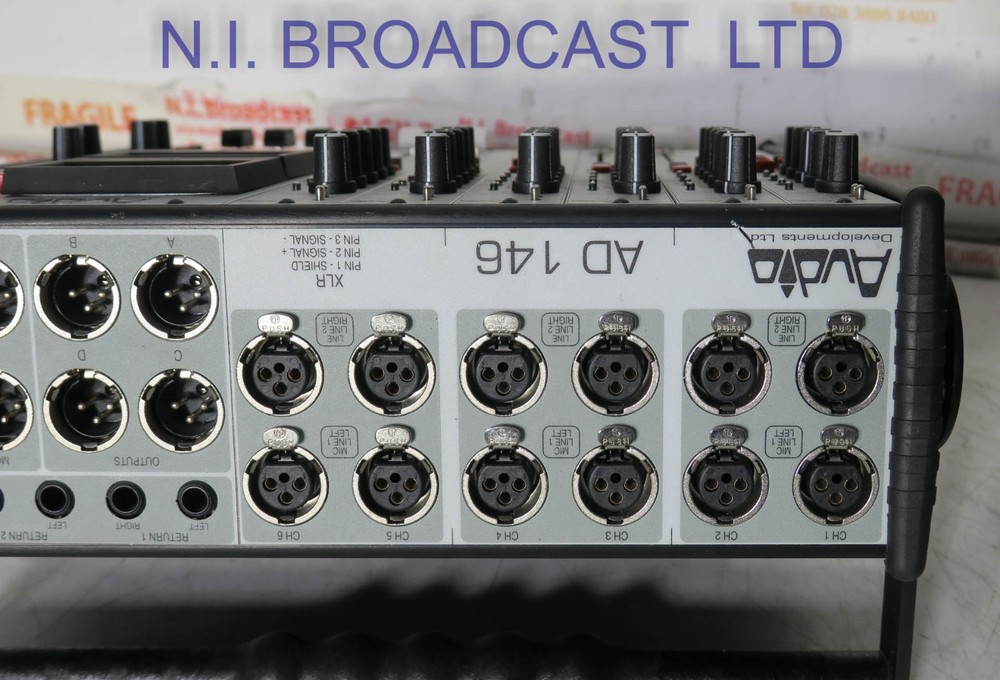 Audio developments ad146  6x stereo channel audio mixer