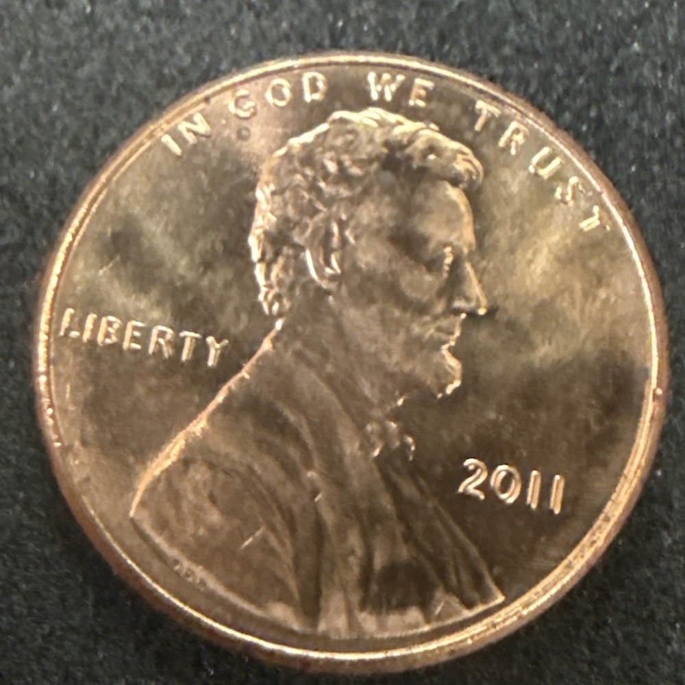 2011 P Lincoln Shield Cent UNC Coin Error DDO-001