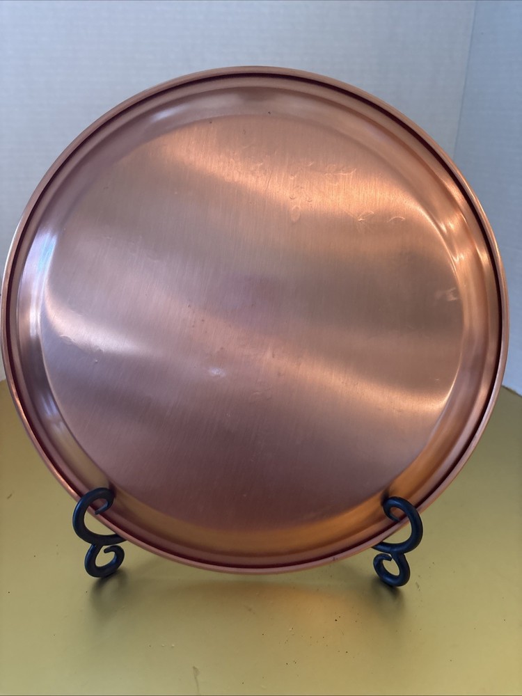 Etched Copper Serving Tray-VTG (tc)