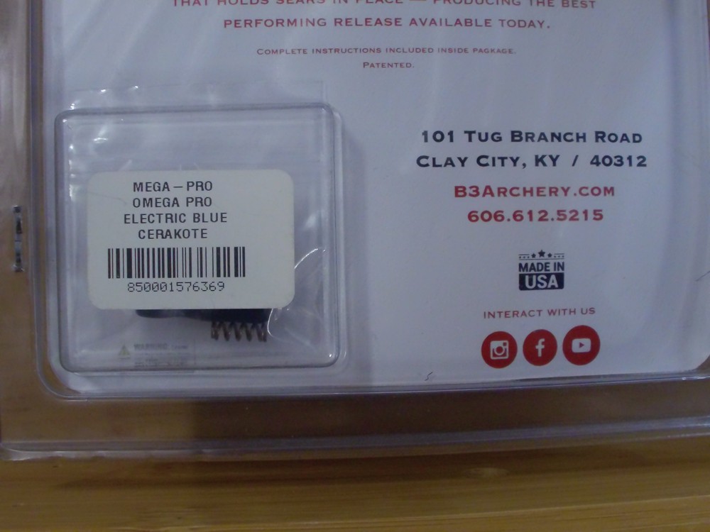 B3 MEGA Pro Release 3 Finger ELECTRIC BLUE