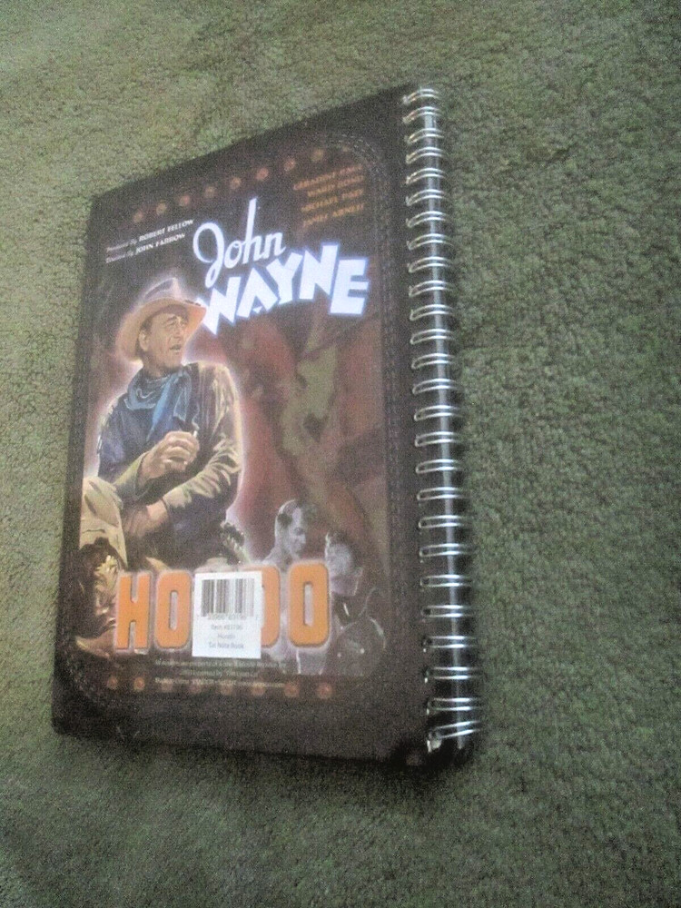 JOHN WAYNE - HONDO (rare 2003 tin-covered, lined Notebook, mint)
