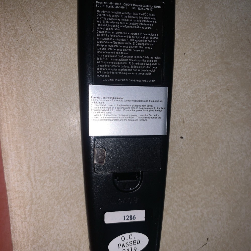 dimplex electric fireplace Replacement Remote New In Box