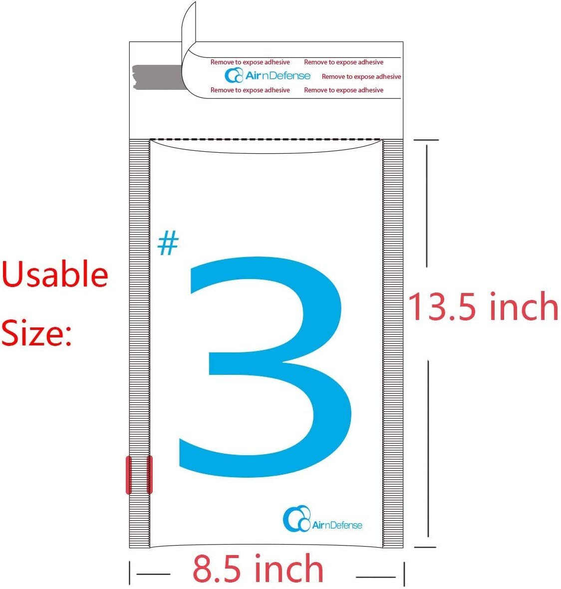 200 #3 8.5x14.5 Poly Bubble Padded Envelopes Mailers Shipping Bags AirnDefense