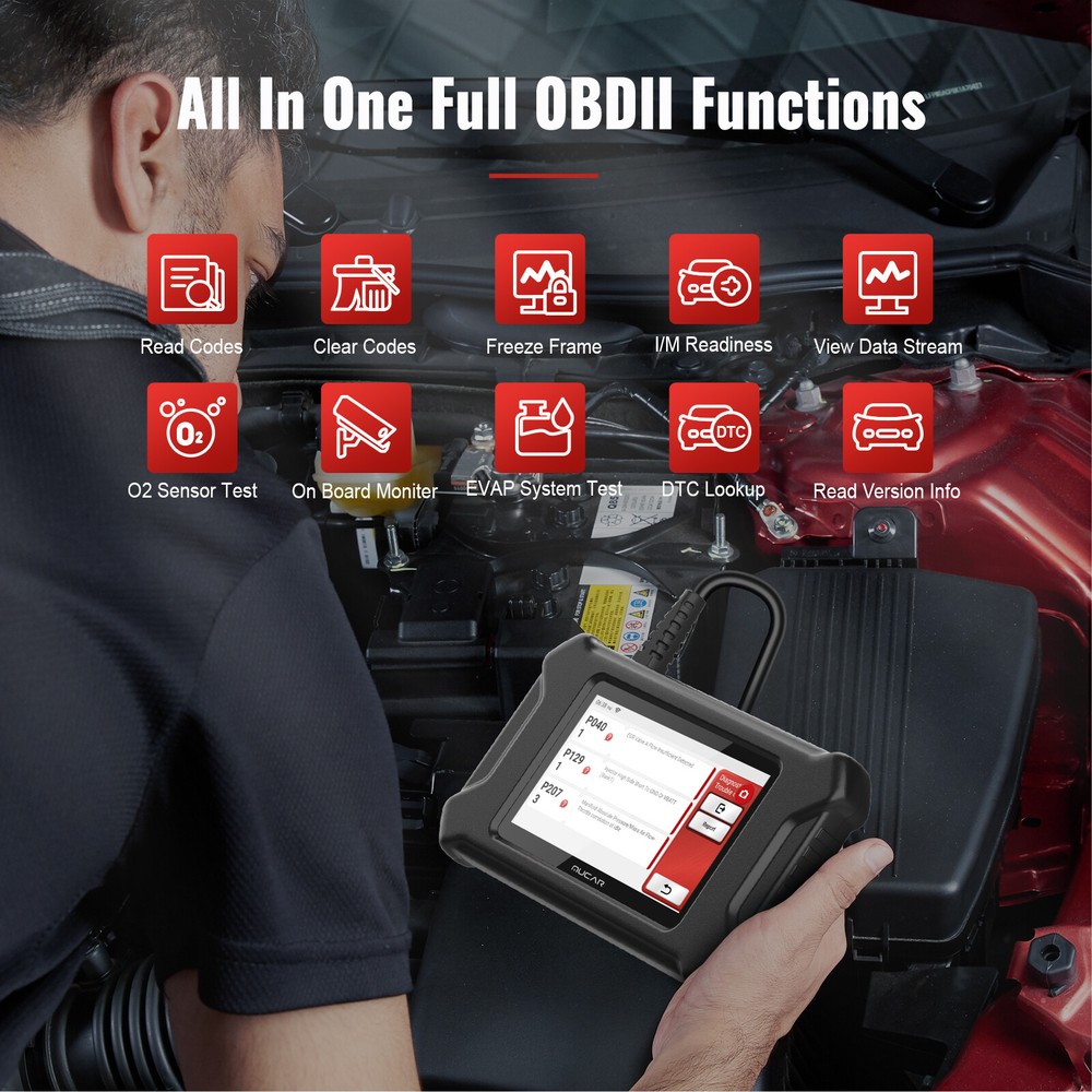 MUCAR Engine Car Diagnostic Tool OBD2 Scanner Multiple Maintenance Reset Service