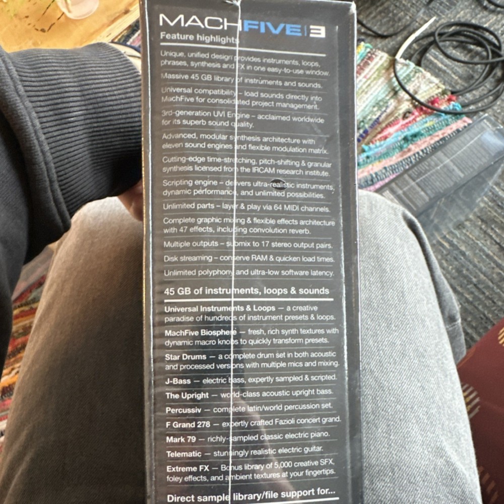 MOTU MachFive 3 Sampler Version 3.2.1 DVD, 45GB Instruments Loops Sounds