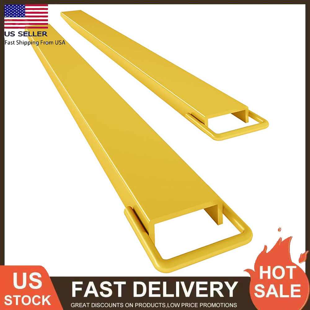 2Pcs 72" Length Heavy Duty Pallet Fork Extensions 4.5" Width Forklift Extensions