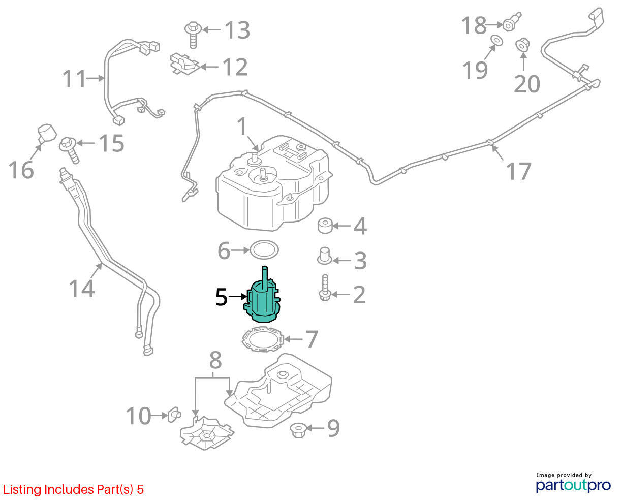 Exhaust Fluid Pump 6.7L Diesel Fits 17-22 FORD F250SD PICKUP 1897626
