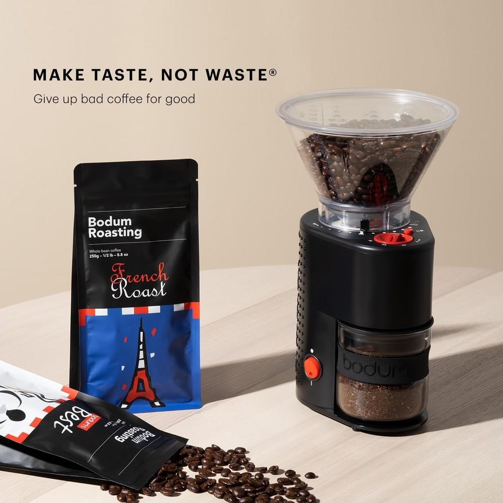 High-Quality Conical Burr Coffee Grinder with Adjustable Timer & 12 Settings