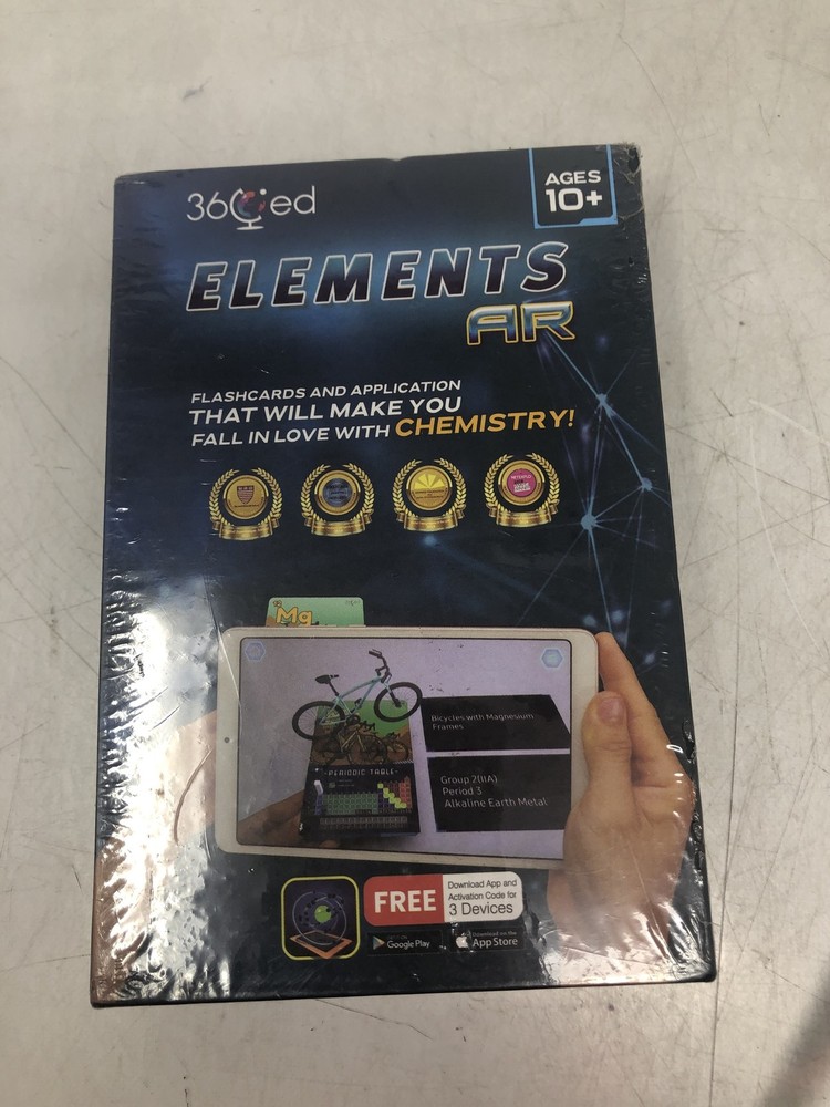 360ed Elements AR Flashcards & App - Chemistry Learning Kit