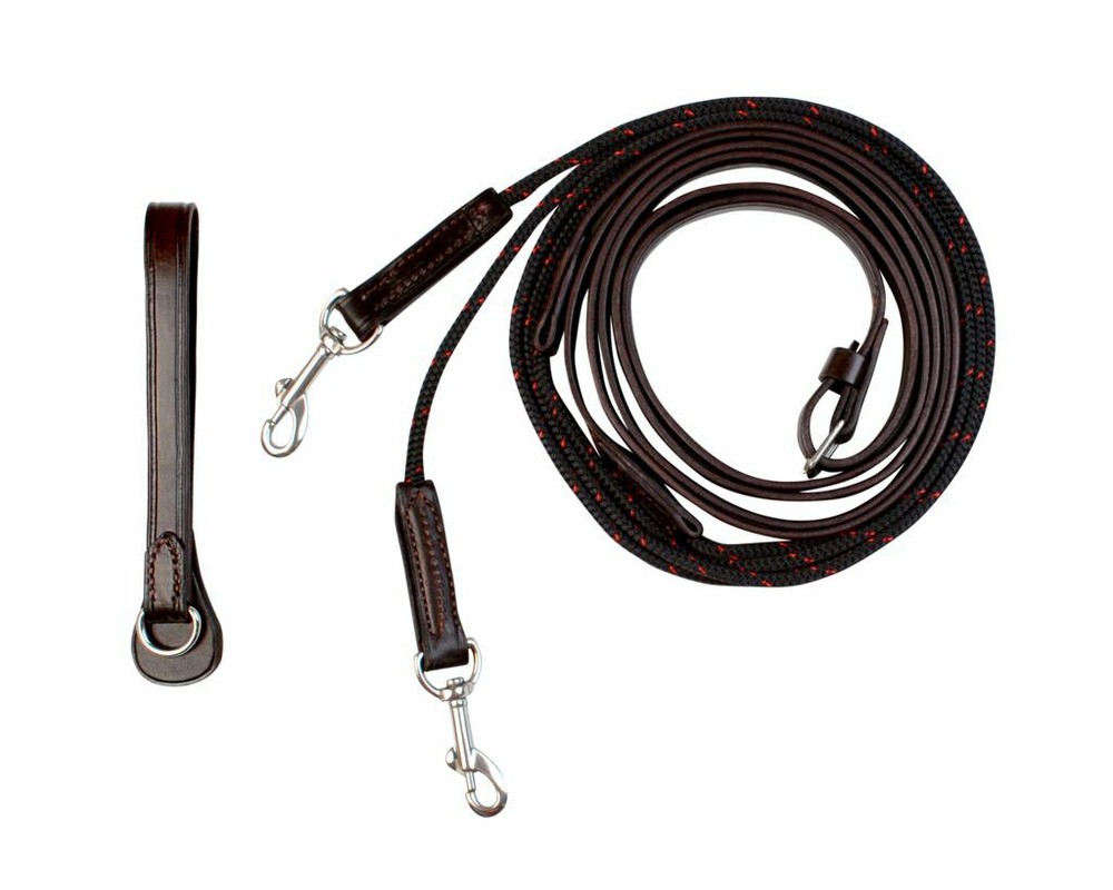 Walsh Leather Draw Reins with Rope