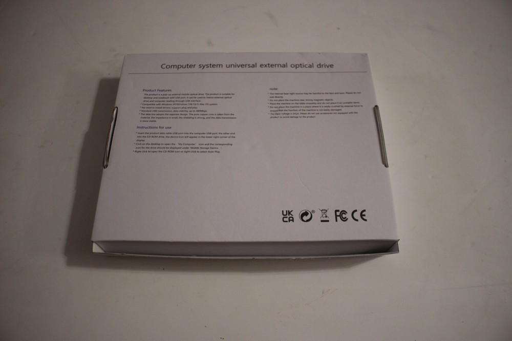USB COMPUTER SYSTEM EXTERNAL ULTRA THIN UNIVERSAL OPTICAL DRIVE