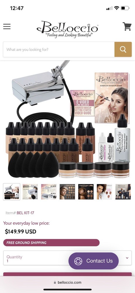 Belloccio Airbrush Cosmetic Makeup System
