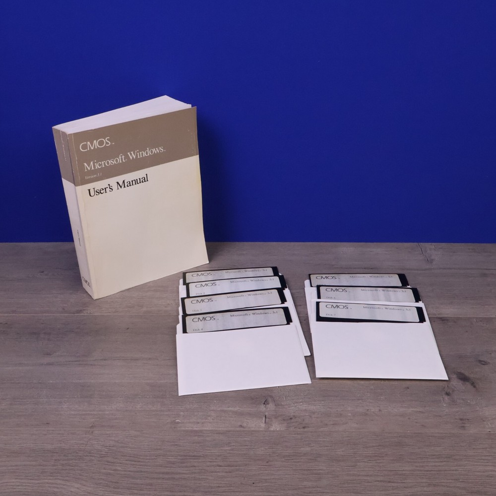 Vintage Windows 3.1 Software -  5.25 Floppies