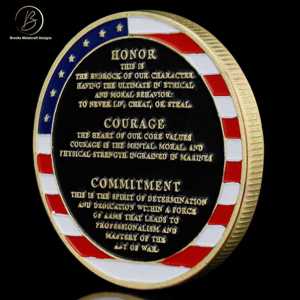 Marine Corps Core Values Challenge Coin