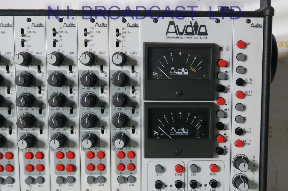 Audio developments ad146  6x stereo channel audio mixer