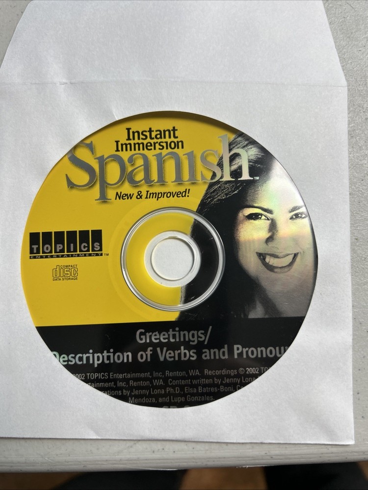 Topics Entertainment Instant Immersion Spanish 8 CD Set