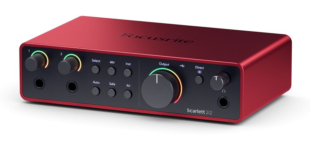 Focusrite Scarlett 2i2 Studio 4th Gen Recording Interface+Headphones+Mic+Cable