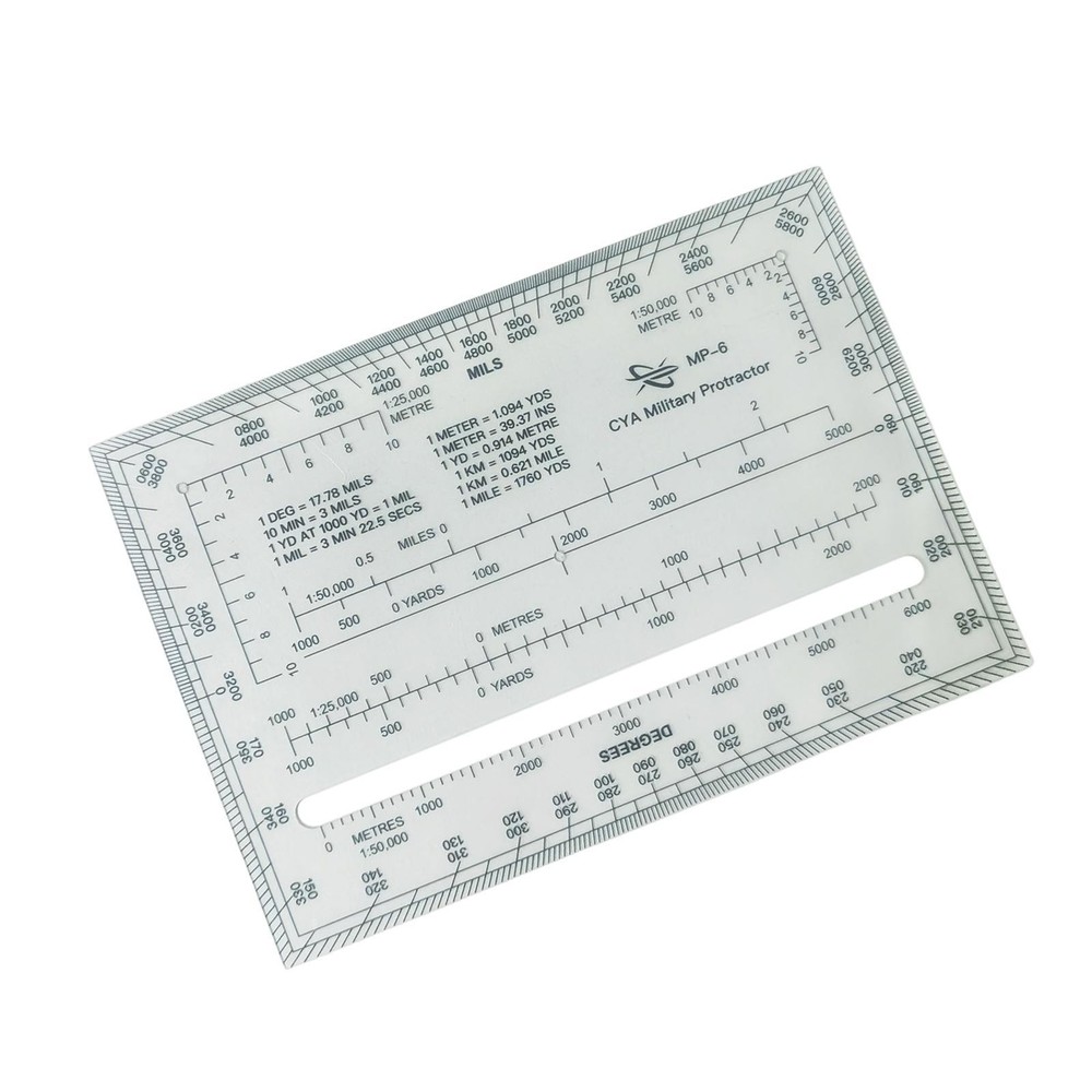Square Protractor Ruler Map Protractor for Engineering Architecture Map Tool