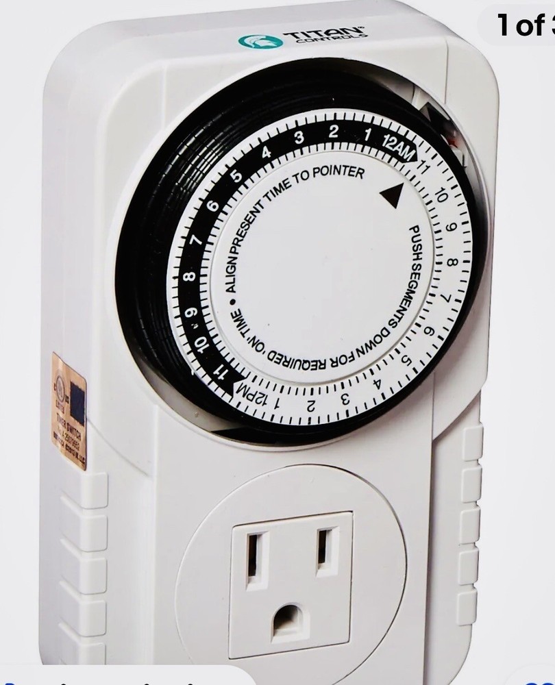 Titan Controls Mechanical Timer, Single Outlet, 120V - Apollo 6