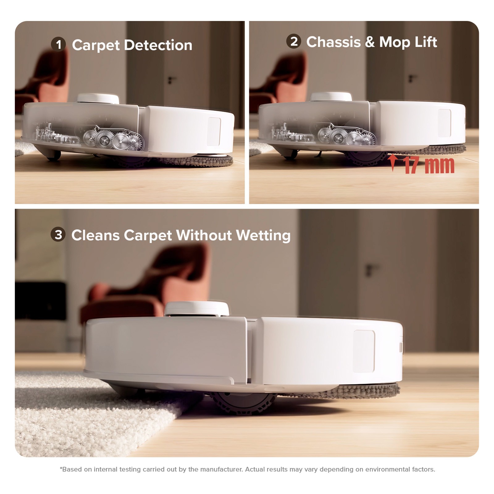 Roborock Qrevo Curv Vacuum&Mop,18500Pa,Zero-Tangling,FlexiArm Tech - Refurbished