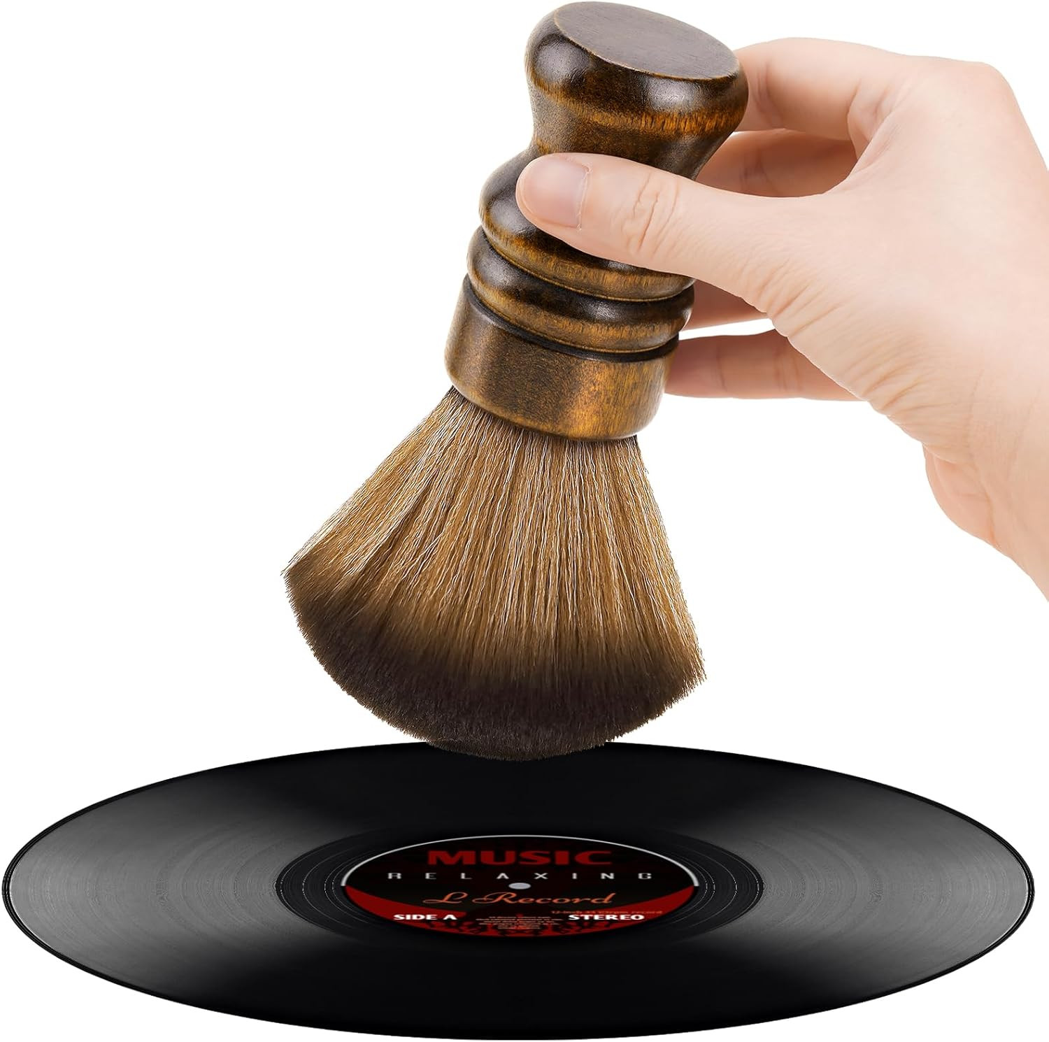 Nihome Vinyl Record Cleaning Brush, Anti-Static Soft LP Record Cleaner, Vinyl Du