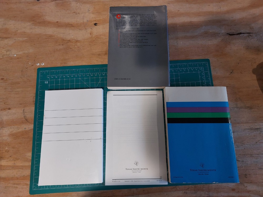 TI Extended Basic 1980 PHM 3026 Cartridge Command Module + Manuals Lot ti-99/4a