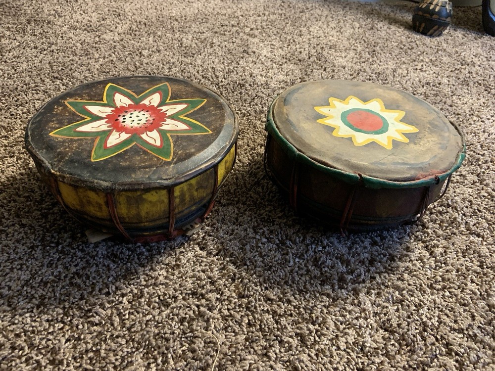 Handmade Vintage Hand Drums 7.5”
