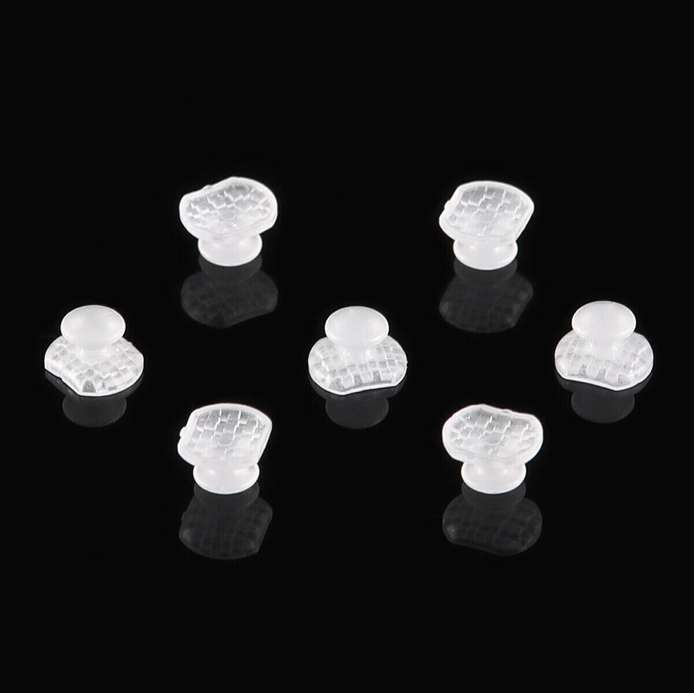 50 Pcs Dental Bondable Composite Ceramic Lingual Button Rectangular Transparent