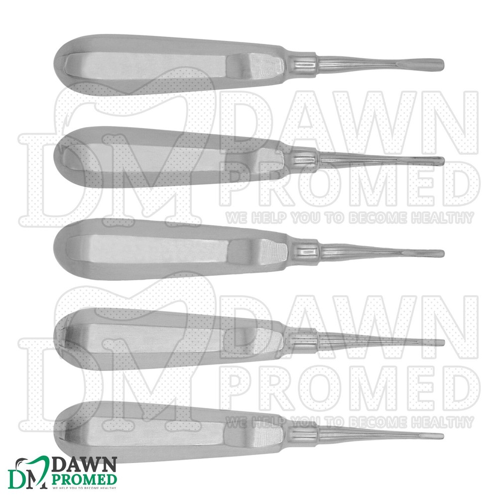 5 Pcs Dental Surgery Extracting Luxating Apical Root Tip Elevator German Grade