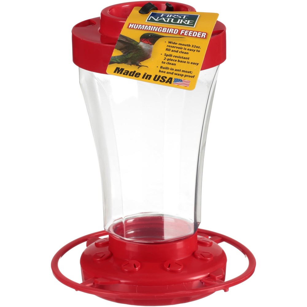 First Hummingbird Feeder 32 oz Red