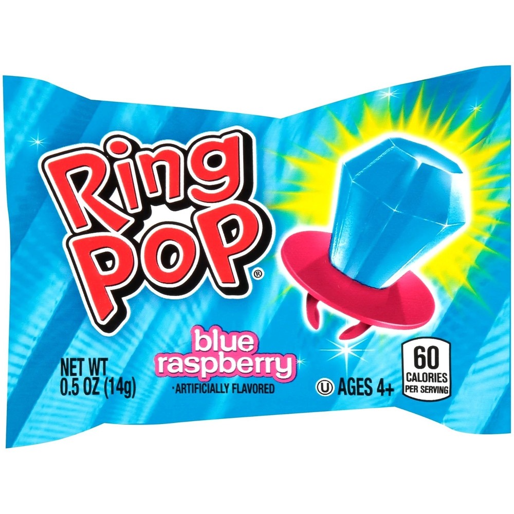 1.0oz/3ct Bag RING POP Easter Candy Lollipops Strawberry +Raspberry +Watermelon