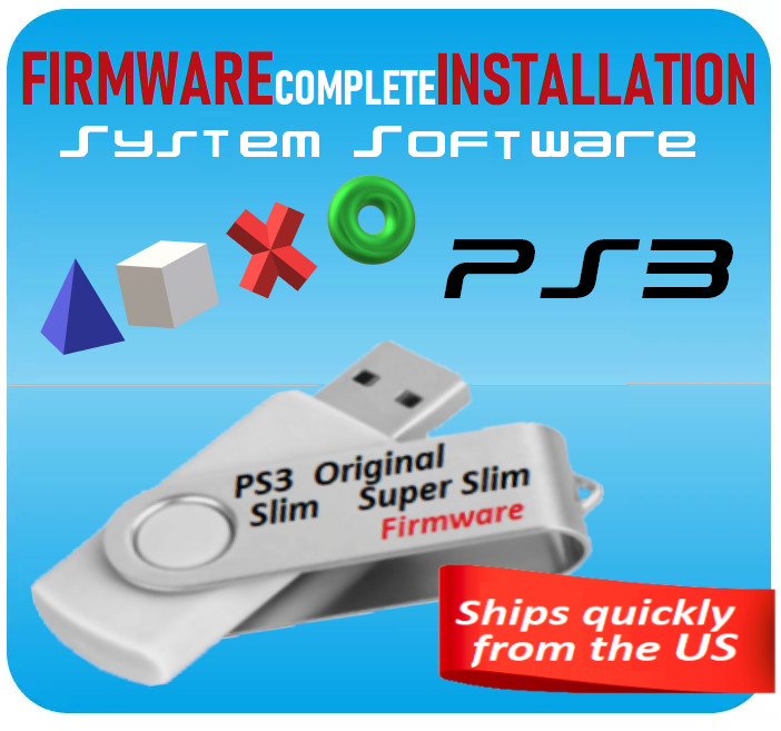 PS3 Official Sony Firmware System Software for Hard Drive Replacement or Upgrade