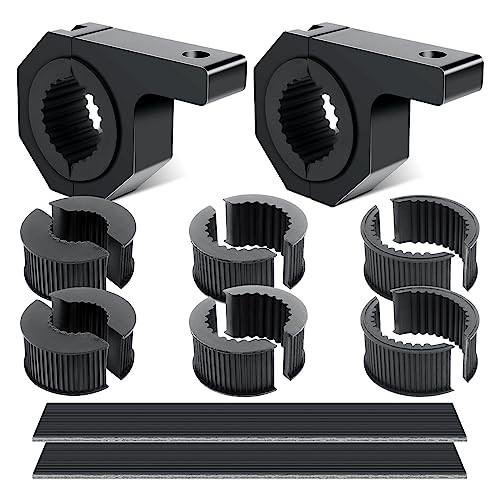 2 Pcs 1''-2'' Mounting Bracket Kit LED Off Road Light Horizontal 2 x Brackets