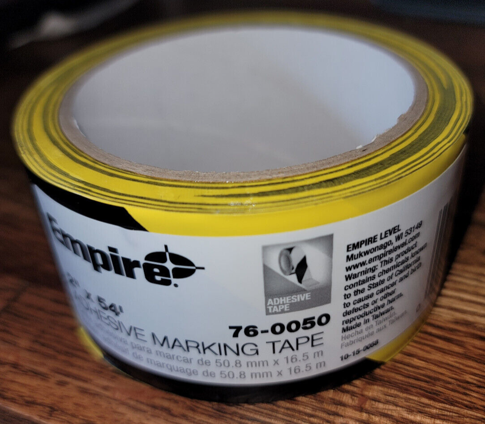 Empire 2" x 54' Adhesive Marking Tape 12-Pack
