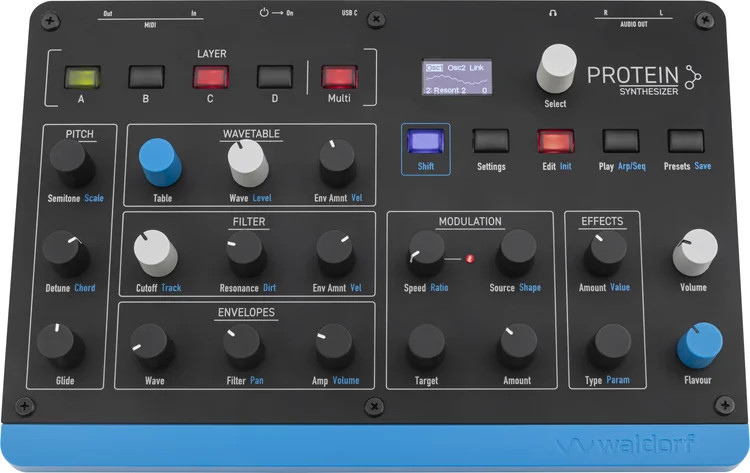 Waldorf Protein Wavetable Desktop Synthesizer