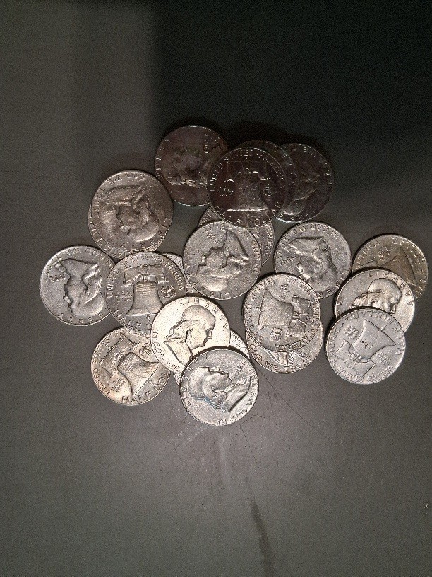 Various Benjamin Franklin Half Dollar